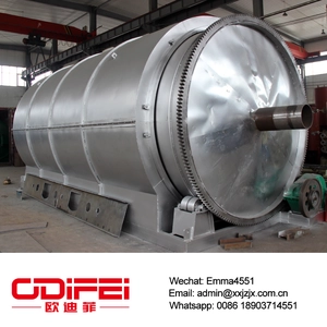 China Batch type waste tyre/ plastic pyrolysis plant manufacturer