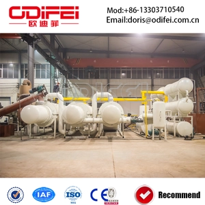 China Continuous waste plastic pyrolysis oil equipment factory manufacturer