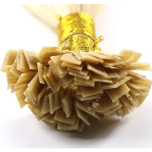 Cina 0.8g per strand blond color flat tip hair extensions produttore