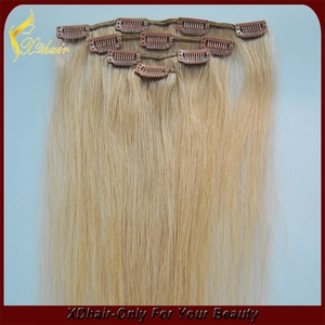 Cina 100% di Remy del Virgin Hair Factory lisci Prezzo clip nelle estensioni dei capelli umani produttore