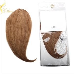중국 100% virgin remy human hair extensions clip in bangs hair Can be trimmed 제조업체