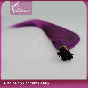 Cina 24inch attacca la punta dei capelli dritti 100S capelli umani 100g capovolgo le estensioni dei capelli in azione produttore