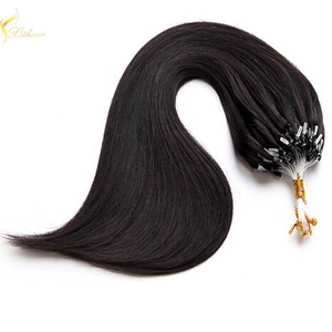 中国 18" top grade russian remy human hair 0.8g micro ring extensions double drawn メーカー