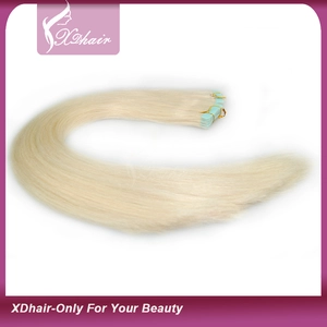 porcelana 2014 Best Sell 8a 7a 6a Quality 100% Human Hair Made In China Cheap Tape Hair Extension fabricante