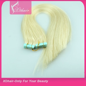 porcelana 2015 Uk Most Popular Mongolian/russian Double Drawn Hair Extension Adhesive Tape Tape Hair Extension fabricante