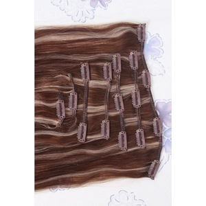 중국 2015 hot sale Brazilian Straight Hair Extensio 100% Human Hair Clip In Hair Extension 제조업체