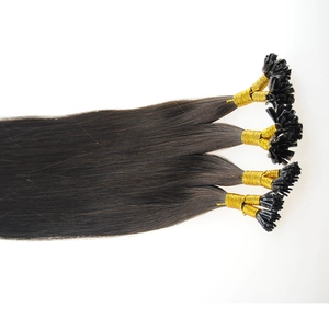 Cina 2016 Best selling no tangle no shedding silk straight double drawn pre-bonded hair extension brazilian kinky curly produttore