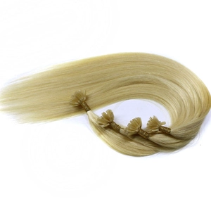 porcelana 2016 double drawn unprocessed 100 cheap remy pre-bonded strands fabricante