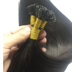 porcelana 2016 double drawn unprocessed 100 cheap straight u tip hair extensions brown fabricante