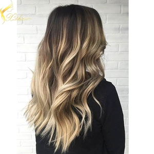 China 2016 hot selling factory wholesale price no tangle no shedding remy ombre clip in hair extensions free sample Hersteller