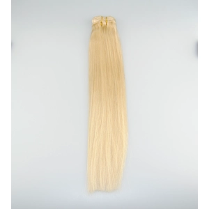 Chine 2016 wholesale alibaba full head blonde color 100% human hair weave 18inch cheap virgin peruvian hair fabricant