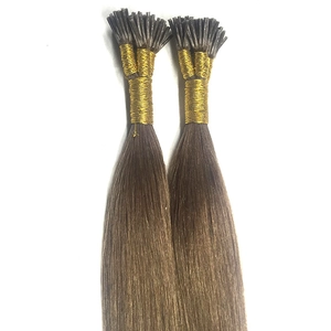 Cina 2017 factory price Italy glue remy double drawn mini i-tip hair produttore