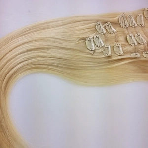 중국 7/8 pieces 100% virgin human clip in hair extensions 제조업체