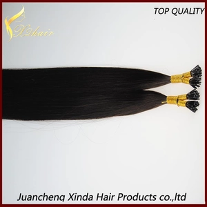 Cina Alibaba express 6a cheap keratin virgin human remy i tip 100% virgin indian remy hair extensions produttore