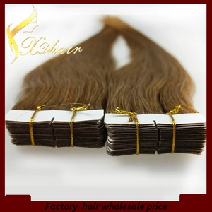 An tSín Best quality pu skin weft tape hair extension fashion human hair stick tape indian déantóir