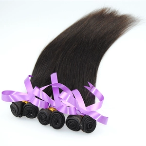 Cina Best selling 6A factory Wholesale Indian Virgin Hair Body Wave Hair Human Hair Weft #1 Color Hair Weave Extensions produttore