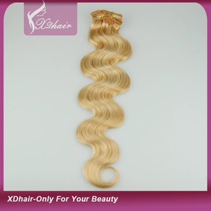 Cina Body Wave Il groviglio libera spargimento libero nessun pidocchi No Nodo 100% non trasformati estensioni dei capelli umani clip in capelli produttore