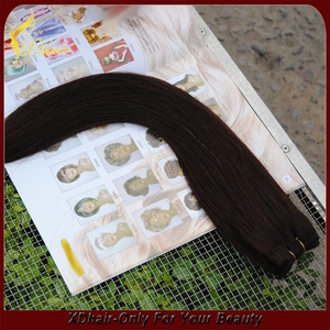 Cina Capelli brasiliani del Virgin di estensione 6A Capelli lisci, trama dei capelli umani remy 30 pollici, 100% del Virgin brasiliano tessuto dei capelli produttore