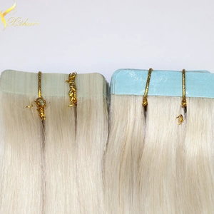 中国 Cheap Silky Straight Blonde 100% Human Remy Mini Flower Tape Hair Extensions メーカー