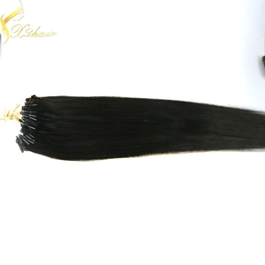 中国 Cheap silky straight blonde 100% human remy 0.8g micro ring hair extension bleach blonde メーカー