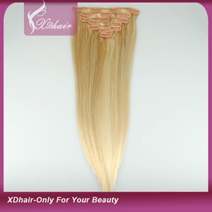 중국 Clip in Hair Extensions 100% Human Hair High Quality Cheap Price Manufacture Wholesale Silky Straight Wave 제조업체