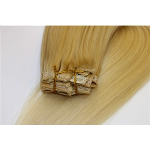 중국 Clip in hair extensions with high quality brazilian human hair 제조업체