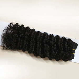 Cina Deep wave human hair extension indian curly hair produttore