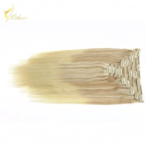 중국 Double Drawn 20inch Balayage Clip In Hair Extension 120g & 160g & 220g 제조업체
