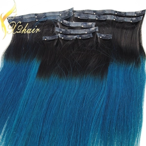 China Double Drawn 220g Remy Cheap 100% Human Hair Clip In Hair Extension Hersteller
