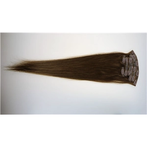 Cina Double drawn 190g 100% real human hair extensions clip in extension produttore