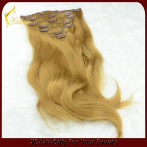 Cina Doppia 7a disegnato lusso clip di capelli tutte le texture umani nelle estensioni dei capelli per le donne nere produttore