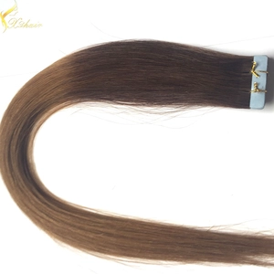 中国 Double weft full cuticle wholesale cuticle seamless tape wefts メーカー