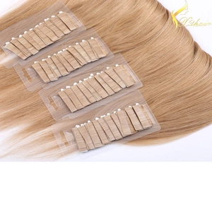 中国 Double weft full cuticle wholesale tape in hair extensions european メーカー