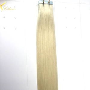中国 Double weft full cuticle wholesale virgin human tape in extentions メーカー
