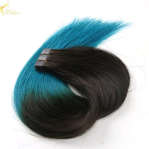 中国 Double weft full cuticle wholesale virgin tape in hair extensions packs メーカー