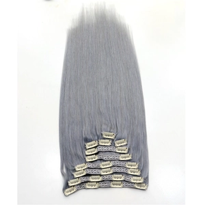 중국 Factory Price Wholesale Malaysian Hair extension and Wavy Clip in Hair Extensions 제조업체