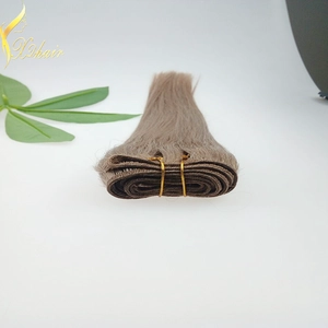 중국 Factory price wholesale pure indian remy virgin human hair weft 100% natural virgin indian remy temple hair for cheap 제조업체