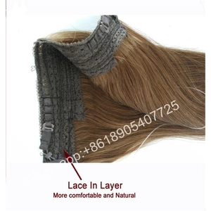 China Fashion Wholesale 27#613# 100% human hair flip in extension fabricante
