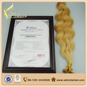 Cina Full Cuticle Double Drawn Pre Bonded Flat Tip Hair Extension produttore