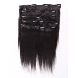 중국 Golden Supplier 100% Remy Human Hair Cuticles Correct Double Drawn Clips in Remy Hair Extension 7Pieces 제조업체