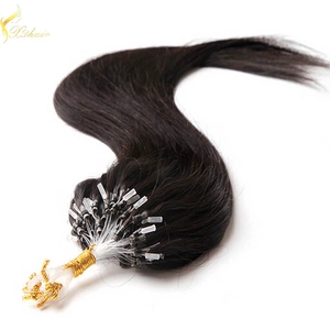 中国 Grade 7A unprocessed 100% cheap virgin indian micro ring hair top piece メーカー