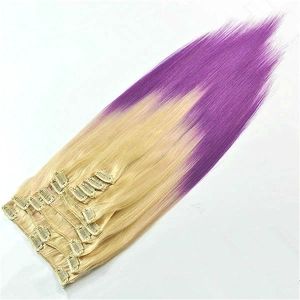 China High Quality Cheap brazilian hair bundles Human Hair Full Head long clip in curly hair extension manufacturer