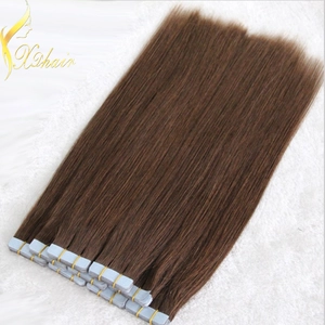 中国 High Quality Unprocessed Tape Hair Extensions 100% Human Hair メーカー
