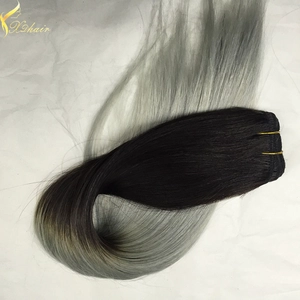 porcelana Hot Sale Remy Hair Hair Grade and Hair Weaving Hair Extension Two Tone Braiding Hair fabricante