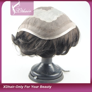 Китай Human Hair Toupee for Men Short Hair Toupee Virgin Human Hair производителя