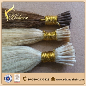 China I tip human hair extensions 1g strand Wholesale remy human hair 100% human hair virgin brazilian hair straight manufacturer