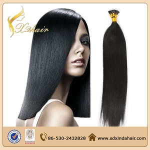 China I tip human hair extensions Wholesale Price remy human hair 100% human hair virgin brazilian hair manufacturer
