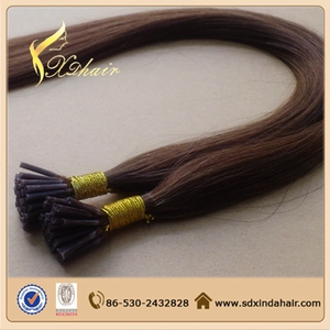 China I tip human hair extensions Wholesale remy human hair 100% human hair virgin brazilian hair manufacturer
