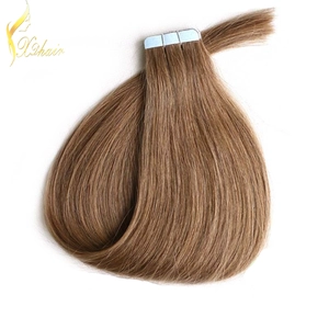 Cina Light brown hair extension skin weft 2.5g piece one year hair weft peruvian hair produttore