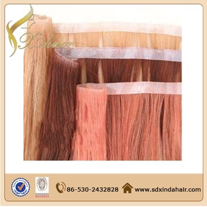 중국 Most Popular Double Drawn Thick Bottom 100 Human Hair tape in hair extentions 제조업체